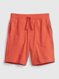 GAP červené detské kraťasy 100% organic cotton mix and match pull-on shorts