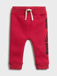 GAP červené detské tepláky Logo jac cny knit bottom