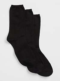GAP čierne dámske 3 pack ponožiek