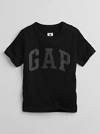 GAP čierne detské tričko Logo
