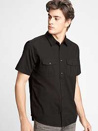 GAP čierne pánska košeľa short sleeve utility shirt