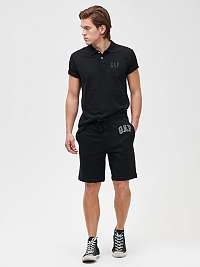 GAP čierne pánske kraťasy Logo mini arch shorts