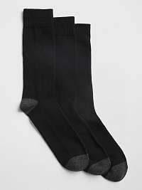 GAP čierny pánsky 3 pack ponožiek