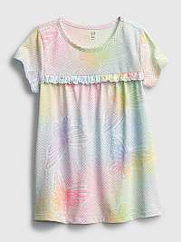 GAP farebné dievčenské tričko s motýli