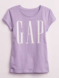 GAP fialové detské tričko Logo t-shirt