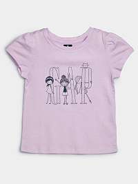 GAP fialové detské tričko s potiskem
