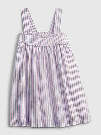 GAP Linen Stripe Šaty dětské Ružová