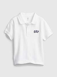 GAP Logo Solid Polo tričko detské Biela