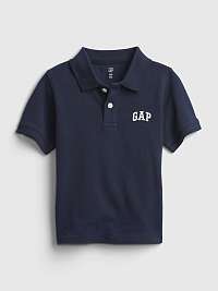 GAP Logo Solid Polo tričko detské Modrá