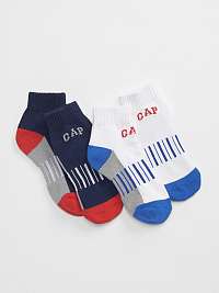 GAP modré 2 pack ponožiek s logom