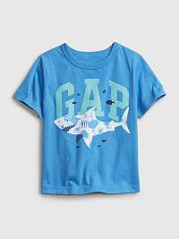 GAP modré chlapčenské tričko Shark