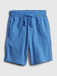 GAP modré detské kraťasy 100% organic cotton mix and match pull-on shorts