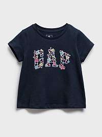 GAP modré detské tričko Logo t-shirt