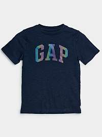 GAP modré detské tričko s duhovým logem