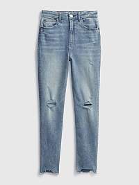 GAP modré dievčenské džínsy tw sky high sk lt wash 8 skinny