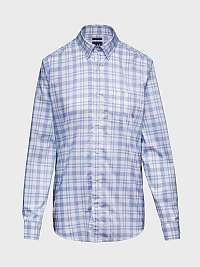 GAP modré pánska košeľa performance poplin shirt in slim fit