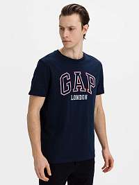 GAP modré pánske tričko City s logom