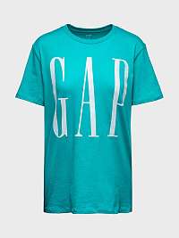 GAP modré pánske tričko Logo crewneck t-shirt