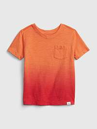 GAP oranžové detské tričko v-neck t-shirt