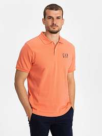 GAP oranžové pánske polo tričko Logo pique
