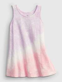 GAP ružové detské šaty tie-dye tank dress