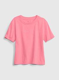 GAP ružové detské tričko knit t-shirt
