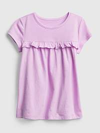 GAP ružové detské tričko s volánom