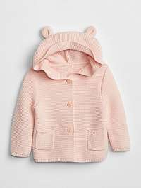 GAP ružové dětský sveter s oušky
