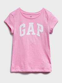 GAP ružové dievčenské tričko Logo