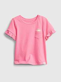 GAP ružové dievčenské tričko Pocket