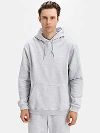GAP sivá pánska mikina French Terry Hoodie s kapucňou