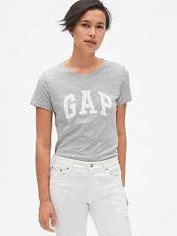 GAP sivé dámske tričko s logom