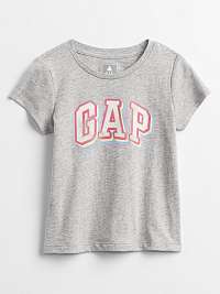 GAP sivé detské tričko Logo v-sp ss ptf gr t logo