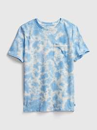 GAP Speckled Dye Tričko detské Modrá