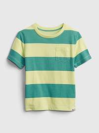 GAP Stripe Tričko detské Zelená Žltá