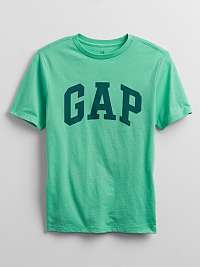 GAP zelené chlapčenské tričko s logom