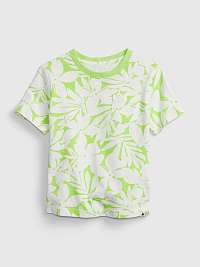 GAP zelené detské tričko 100% organic cotton mix and match t-shirt