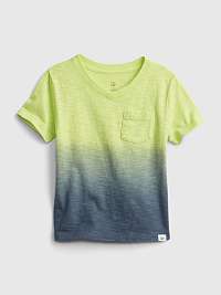 GAP zelené detské tričko v-neck t-shirt