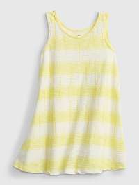 GAP žlté detské šaty Tank Dress