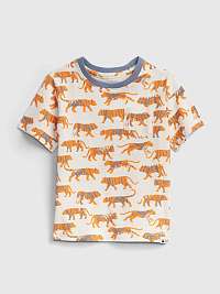 GAP žlté detské tričko 100% organic cotton mix and match t-shirt