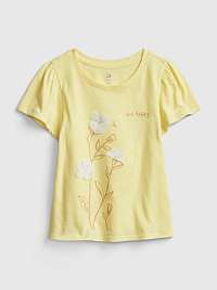GAP žlté dievčenské tričko Easter