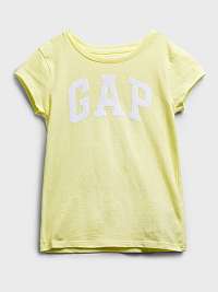 GAP žlté dievčenské tričko Logo