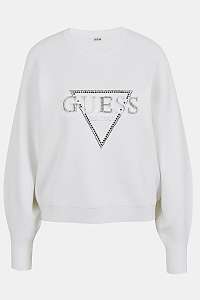 Guess biele sveter Beatrice s logom