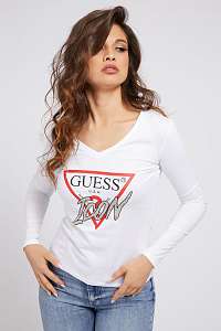 Guess biele tričko Icon Logo T-shirt applications