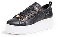 Guess čierne tenisky Laminated Inserts Neeka Sneaker