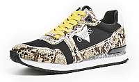 Guess čierne tenisky s hadím vzorom Agos Genuie Leather Running Shoe
