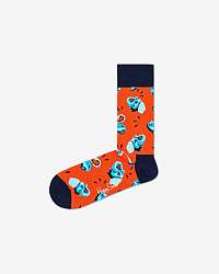 Happy Socks Clean Elephant Ponožky Červená