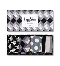 Happy Socks darčekový set ponožiek Black And White Gift Box