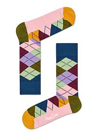 Happy Socks farebné ponožky s károvaným vzorom Argyle