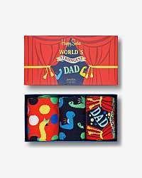 Happy Socks Father's Day Ponožky 3 páry Viacfarebná